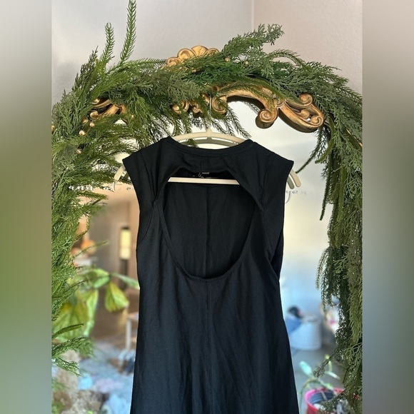 Free people Simone open back black midi dress nwt Xs - Picture 4 of 4